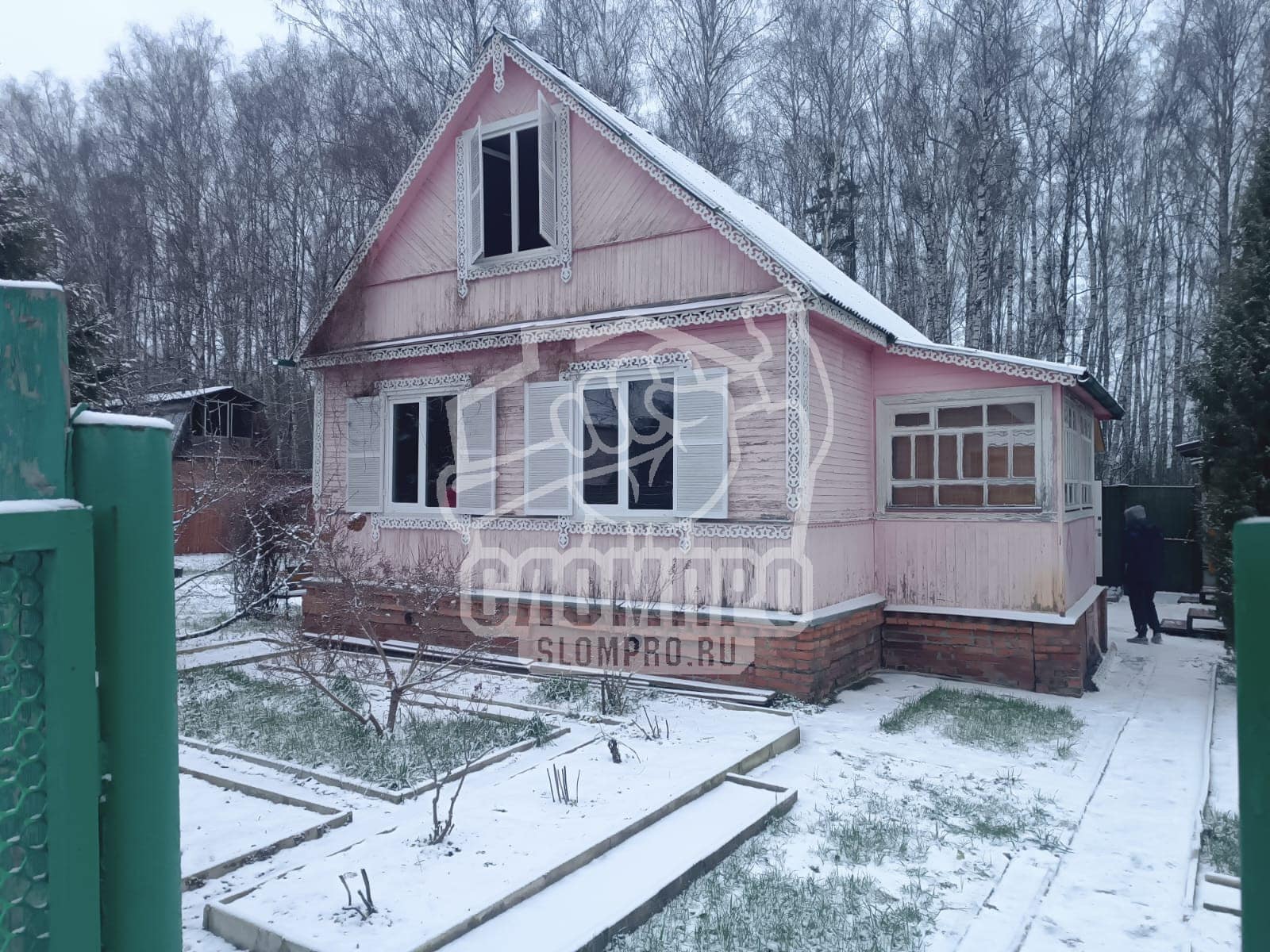 Демонтаж каркасного дома с пристройкой в СНТ Минвуз